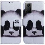 For Xiaomi Redmi Note 12S Coloured Drawing Flip Leather Phone Case(Panda)