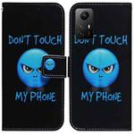 For Xiaomi Redmi Note 12S Coloured Drawing Flip Leather Phone Case(Anger)