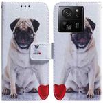 For Xiaomi 13T / 13T Pro / Redmi K60 Ultra Coloured Drawing Flip Leather Phone Case(Pug)