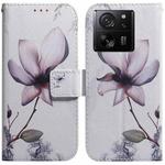 For Xiaomi 13T / 13T Pro / Redmi K60 Ultra Coloured Drawing Flip Leather Phone Case(Magnolia)