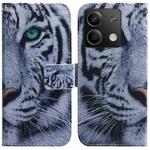 For Xiaomi Redmi Note 13 5G Coloured Drawing Flip Leather Phone Case(Tiger)