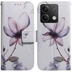 For Xiaomi Redmi Note 13 5G Coloured Drawing Flip Leather Phone Case(Magnolia)