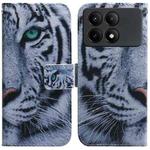 For Xiaomi Redmi K70E / Poco X6 Pro Coloured Drawing Flip Leather Phone Case(Tiger)