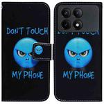 For Xiaomi Redmi K70E / Poco X6 Pro Coloured Drawing Flip Leather Phone Case(Anger)