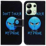 For Xiaomi Redmi Note 13 4G Global Coloured Drawing Flip Leather Phone Case(Anger)