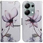 For Xiaomi Redmi Note 13 Pro 4G Coloured Drawing Flip Leather Phone Case(Magnolia)