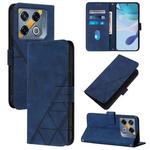 For Infinix GT 20 Pro-X6871 Crossbody 3D Embossed Flip Leather Phone Case(Blue)