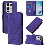 For Infinix Note 50s Crossbody 3D Embossed Flip Leather Phone Case(Purple)