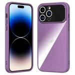 For iPhone 15 Pro Max Large Window Acrylic + TPU Phone Case(Night Purple)