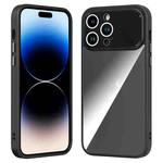 For iPhone 14 Pro Large Window Acrylic + TPU Phone Case(Black)