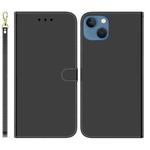 For iPhone 15 Plus Imitated Mirror Surface Leather Phone Case(Black)