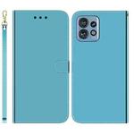 For Motorola Edge 40 Pro Imitated Mirror Surface Leather Phone Case(Blue)