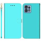 For Motorola Edge 40 Pro Imitated Mirror Surface Leather Phone Case(Mint Green)