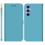 For Samsung Galaxy S23 FE 5G Imitated Mirror Surface Leather Phone Case(Blue)