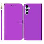 For Samsung Galaxy M34 5G/F34 5G Imitated Mirror Surface Leather Phone Case(Purple)