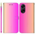 For OPPO A98 5G / F23 5G India Imitated Mirror Surface Leather Phone Case(Gradient Color)