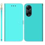 For OPPO A98 5G / F23 5G India Imitated Mirror Surface Leather Phone Case(Mint Green)