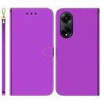 For OPPO A98 5G / F23 5G India Imitated Mirror Surface Leather Phone Case(Purple)