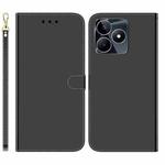 For Realme C53 / Narzo N53 Imitated Mirror Surface Leather Phone Case(Black)