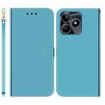 For Realme C53 / Narzo N53 Imitated Mirror Surface Leather Phone Case(Blue)