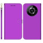 For Realme 11 Pro 5G/11 Pro+ 5G/Narzo 60 Pro 5G Imitated Mirror Surface Leather Phone Case(Purple)