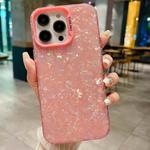 For iPhone 13 Pro IMD Shell Texture TPU + Acrylic Phone Case(Pink)