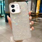 For iPhone 11 IMD Shell Texture TPU + Acrylic Phone Case(White)