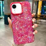 For iPhone XR IMD Shell Texture TPU + Acrylic Phone Case(Rose Red)