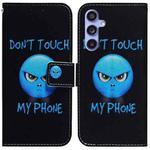 For Samsung Galaxy S23 FE 5G Coloured Drawing Flip Leather Phone Case(Anger)