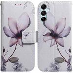 For Samsung Galaxy M34 5G/F34 5G Coloured Drawing Flip Leather Phone Case(Magnolia)