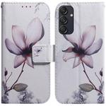 For Samsung Galaxy M55 Coloured Drawing Flip Leather Phone Case(Magnolia)