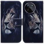 For Realme 11 4G Global Coloured Drawing Flip Leather Phone Case(Lion)