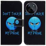 For Realme 11 4G Global Coloured Drawing Flip Leather Phone Case(Anger)