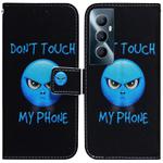 For Realme C65 4G Coloured Drawing Flip Leather Phone Case(Anger)