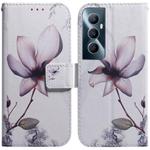For Realme C65 4G Coloured Drawing Flip Leather Phone Case(Magnolia)