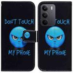 For Realme C75 Coloured Drawing Flip Leather Phone Case(Anger)