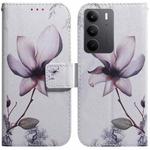 For Realme C75 Coloured Drawing Flip Leather Phone Case(Magnolia)