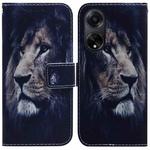 For OPPO A98 5G / F23 5G India Coloured Drawing Flip Leather Phone Case(Lion)