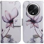 For OPPO A3 Pro 5G Coloured Drawing Flip Leather Phone Case(Magnolia)