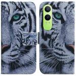 For OPPO K12x Coloured Drawing Flip Leather Phone Case(Tiger)