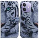 For OPPO A5x 5G / A3 4G / 5G / A3x 4G / 5G Coloured Drawing Flip Leather Phone Case(Tiger)