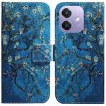 For OPPO A5x 5G / A3 4G / 5G / A3x 4G / 5G Coloured Drawing Flip Leather Phone Case(Apricot)