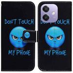 For OPPO A5x 5G / A3 4G / 5G / A3x 4G / 5G Coloured Drawing Flip Leather Phone Case(Anger)