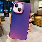 For iPhone 13 IMD Colorful Gradient PC + Acrylic Phone Case(Purple)