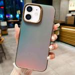 For iPhone 11 IMD Colorful Gradient PC + Acrylic Phone Case(Black)