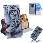 For Xiaomi Redmi 10X Pro 5G Colored Drawing Horizontal Flip Leather Case with Holder & Card Slot & Wallet(Tiger)