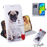 For Xiaomi Redmi Note 9 / 10X 4G Colored Drawing Horizontal Flip Leather Case with Holder & Card Slot & Wallet(Pug)