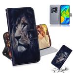 For Xiaomi Redmi Note 9 / 10X 4G Colored Drawing Horizontal Flip Leather Case with Holder & Card Slot & Wallet(Lion)