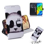For Xiaomi Redmi Note 9 / 10X 4G Colored Drawing Horizontal Flip Leather Case with Holder & Card Slot & Wallet(Panda)