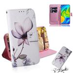 For Xiaomi Redmi Note 9 / 10X 4G Colored Drawing Horizontal Flip Leather Case with Holder & Card Slot & Wallet(Magnolia Flower)